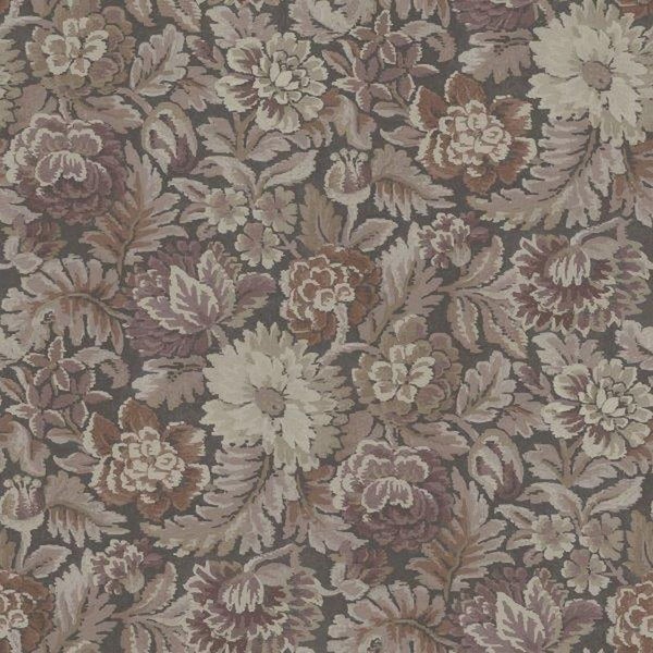 Borastapeter Tapete Blumenmuster Terrakotta - 53 cm x 10.05 m - 660220