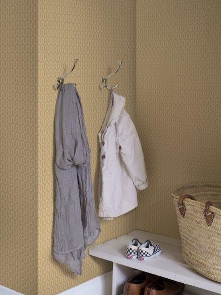Borastapeter Tapete geometrisches Motiv Gelb - 53 cm x 10.05 m - 660759