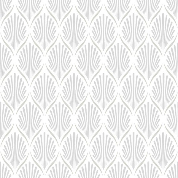 Duro Tapete Art Decó Muster Grau - 53 cm x 10.05 m - 661156