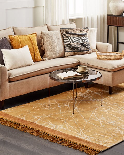 Teppich HANLI Orange 160 x 230 cm Viskose
