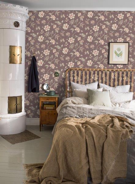 Borastapeter Tapete Blumen Braun - 53 cm x 10.05 m - 660412
