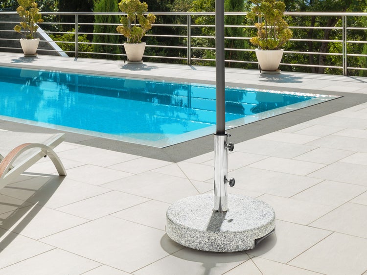Sonnenschirmfuß CERZETO Grau Rund 30 kg