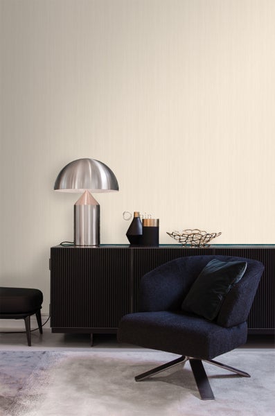 Origin Wallcoverings Tapete feine Streifen Elfenbeinweiß - 53 cm x 10,05 m - 345407