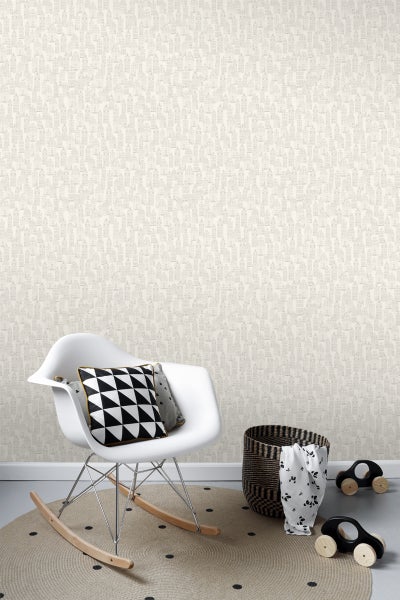 ESTAhome Tapete Amsterdamer Grachtenhäuser Silber - 53 cm x 10.05 m - 137710