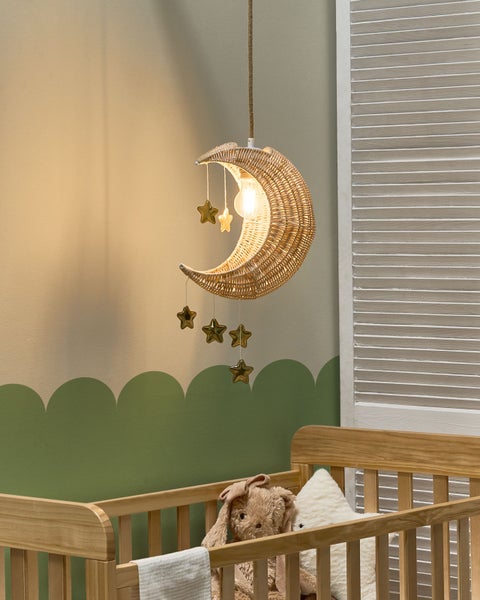Hängeleuchte Mond ORCHON Rattan Naturfarben