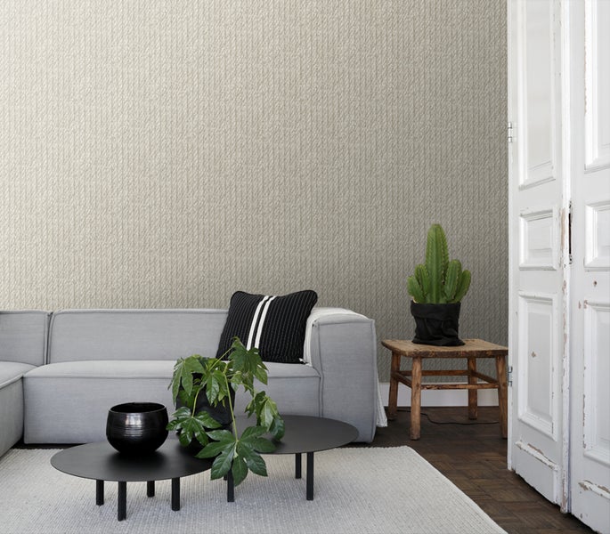 ESTAhome Tapete Seilmuster Beige - 53 cm x 10,05 m - 138246