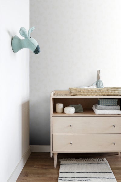 Origin Wallcoverings Tapete Schmetterlinge Weiß und Silber - 53 cm x 10.05 m - 347690