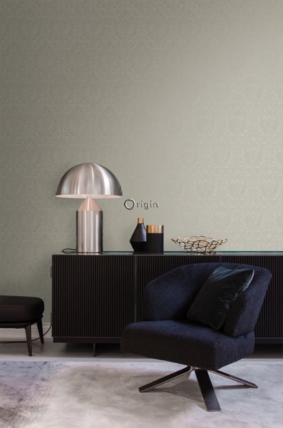 Origin Wallcoverings Tapete Ornamente Taupe und Bronze - 53 cm x 10.05 m - 345429