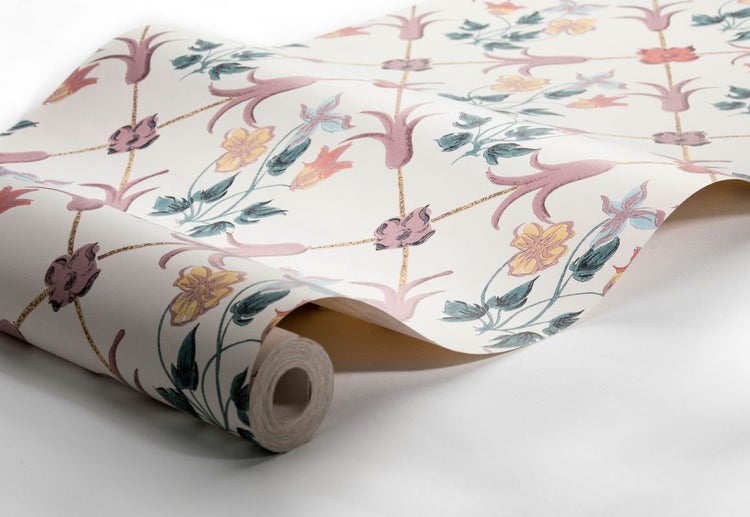 Borastapeter Tapete Blumen Multicolor - 53 cm x 10.05 m - 660042
