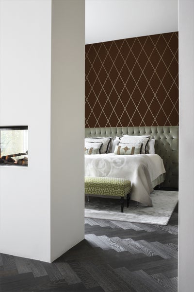 Origin Wallcoverings Tapete Karomuster Braun und Bronze - 53 cm x 10,05 m - 345717