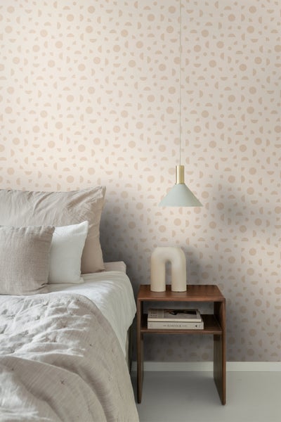 ESTAhome Tapete grafisches Motiv Beige - 50 x 900 cm - 139749