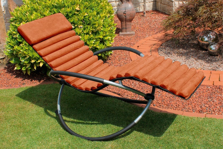 Kissenauflage terrakotta für Schaukelstuhl