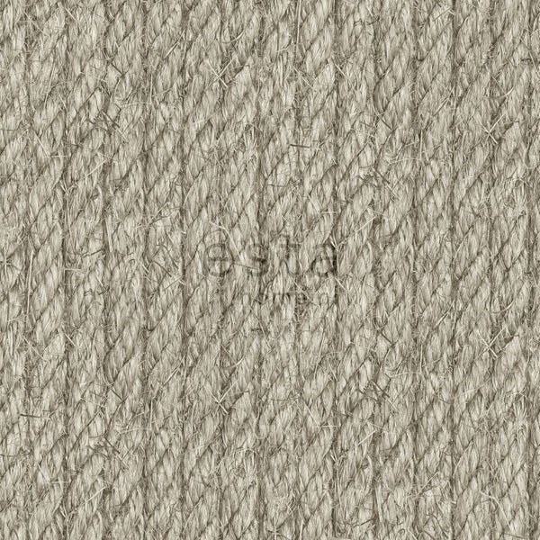ESTAhome Tapete Seilmuster Taupe - 53 cm x 10.05 m - 138247
