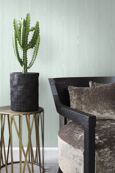 Origin Wallcoverings Tapete Holzoptik Mintgrün - 53 cm x 10.05 m - 347524
