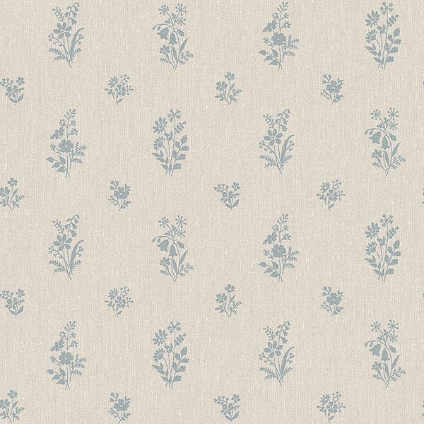 Borastapeter Tapete Blumen Beige - 53 cm x 10.05 m - 660271