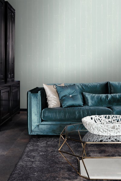 Origin Wallcoverings Tapete Holz-optik Mintgrün - 53 cm x 10.05 m - 347540