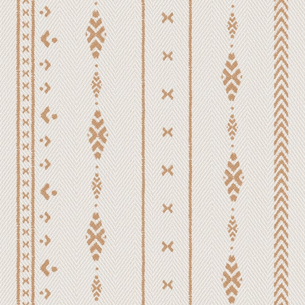 Sanders und Sanders Tapete ethnische Motive Beige und Ockergelb - 53 cm x 10 m - 640524