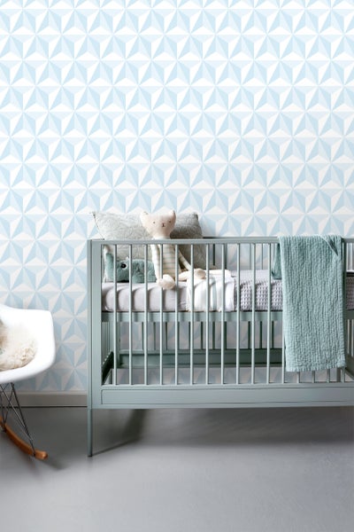 ESTAhome Tapete 3D-Muster Hellblau - 53 cm x 10.05 m - 138912