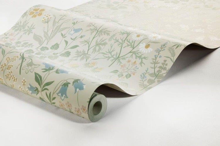 Borastapeter Tapete Feldblumen Beige und Mehrfarbig - 53 cm x 10.05 m - 660019