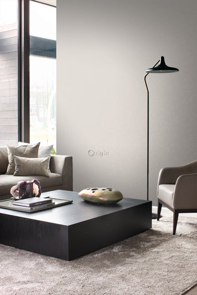 Origin Wallcoverings Tapete Uni Grau - 53 cm x 10.05 m - 345942