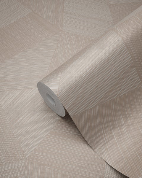 Origin Wallcoverings Tapete 3D-Muster Hellrosa - 53 cm x 10.05 m - 347985