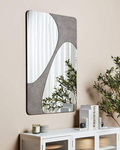 Wandspiegel ORMES 70 cm 110 cm Grau