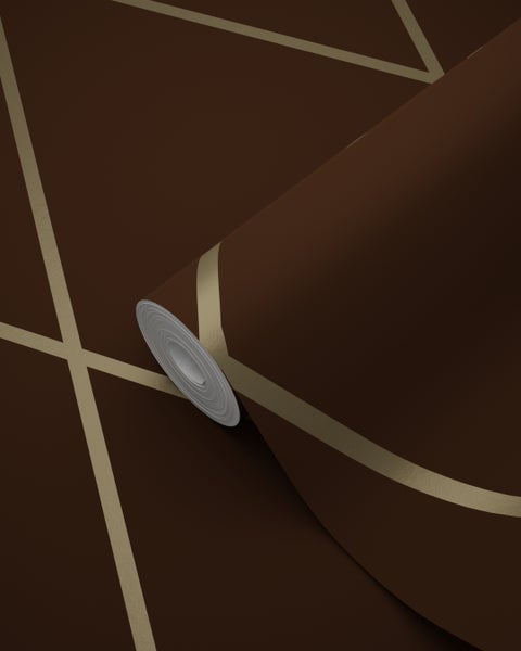 Origin Wallcoverings Tapete Karomuster Braun und Bronze - 53 cm x 10.05 m - 345717