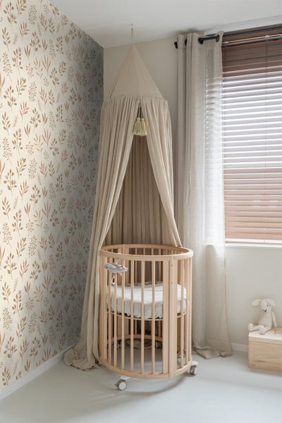 ESTAhome Tapete Blumenmuster im skandinavischen Stil Beige - 53 cm x 10.05 m - 139738