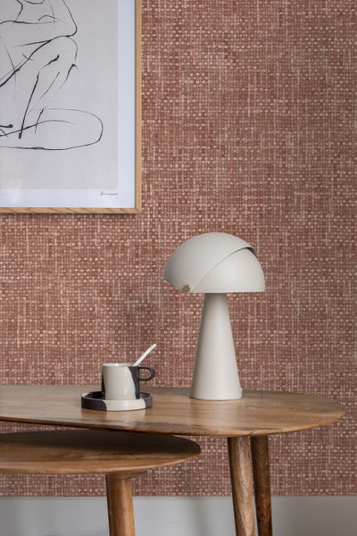 Origin Wallcoverings Tapete Leinen-Optik Terrakotta - 50 x 900 cm - 348050