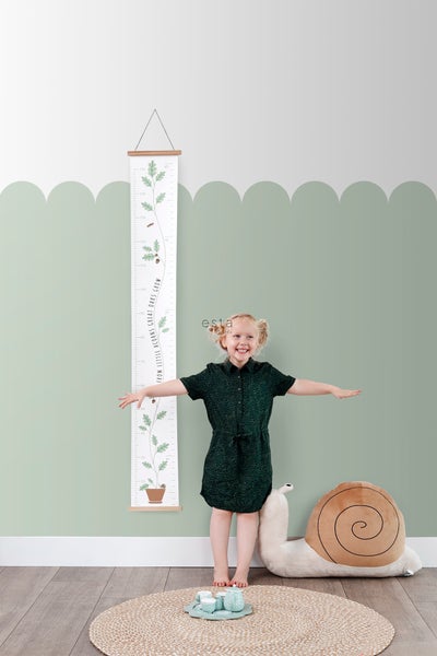 ESTAhome Fototapete halbhohe Wandverkleidung Mintgrün - 100 x 279 cm - 159232