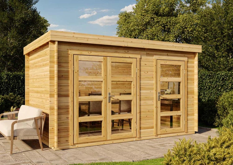 Filz-Spierstrauch mit Blättern und Blüten