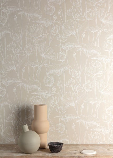 Masureel Tapete Blumen Braun - 53 cm x 10.05 m - 631974