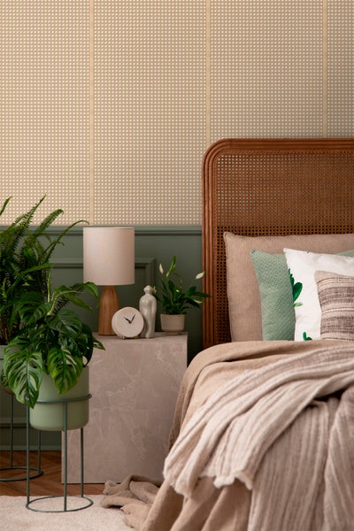 Sanders und Sanders Tapete Karomuster Beige - 53 cm x 10 m - 640513