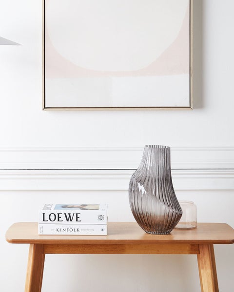 Dekorative Blumenvase aus Glas