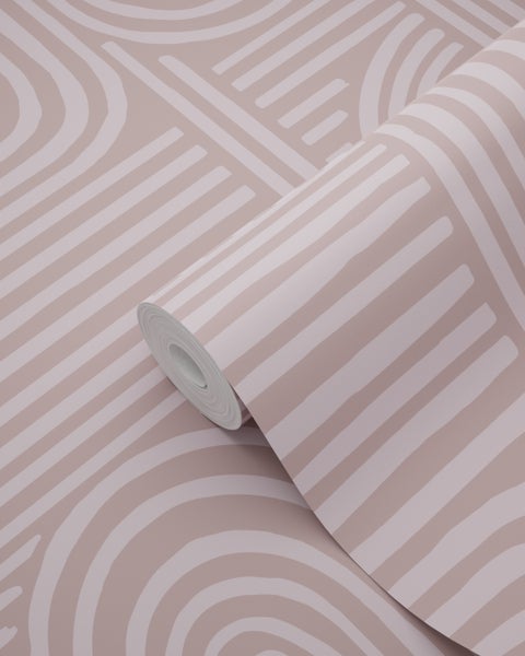 ESTAhome Tapete 3D-Muster hell mauve-violett - 50 x 900 cm - 131488