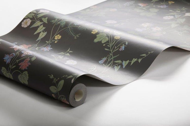 Borastapeter Tapete Feldblumen Braun - 53 cm x 10.05 m - 660389