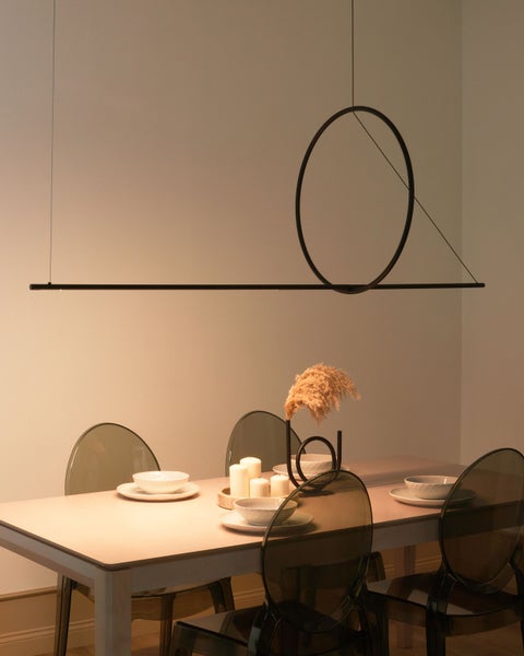 LED Hängeleuchte TAMOR mit Dimmer Metall Schwarz