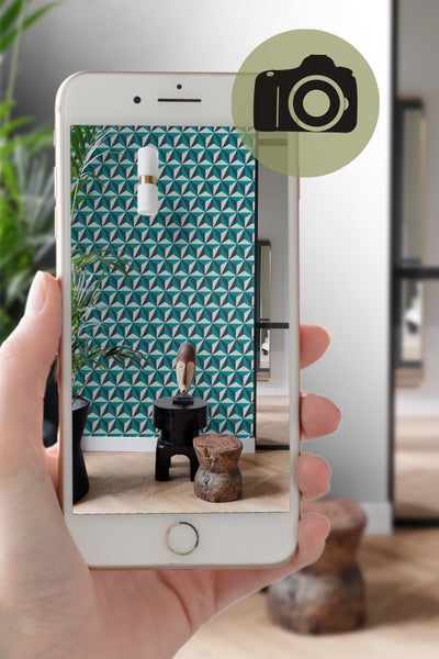 Origin Wallcoverings Tapete 3D-Muster Türkis - 53 cm x 10.05 m - 347449