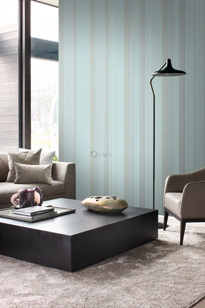 Origin Wallcoverings Tapete Streifen Meeresgrün - 53 cm x 10.05 m - 346228