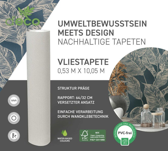 Anleitung zum Anbringen von Vliestapeten an der Wand