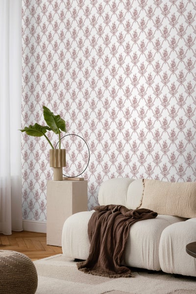 Duro Tapete Blumen Terrakotta - 53 cm x 10.05 m - 661187