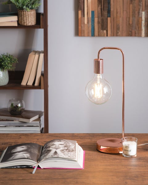 Schreibtischlampe SAVENA Metall Kupfer