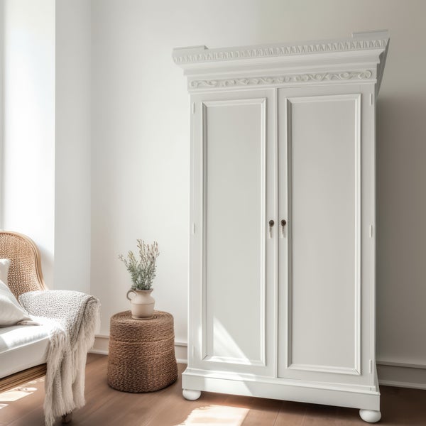 MissPompadour Kreidefarbe für Möbel weiß 750ml, Simply White - Holzfarbe, Holzlack matt innen - Möbellack, Möbelfarbe ohne Schleifen - Kreidefarbe für Holz - CosyColours