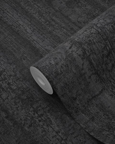 Origin Wallcoverings Tapete Holz-optik Schwarz - 53 cm x 10.05 m - 347531