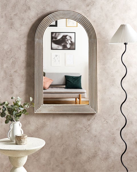 Wandspiegel CHANDON 65 cm 107 cm Holz Weiß
