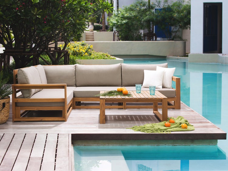 Outdoor Kissenbezug Set TIMOR Taupe