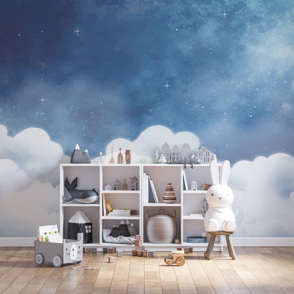 Kindertapete Wolkenhimmel 150 x 250 cm