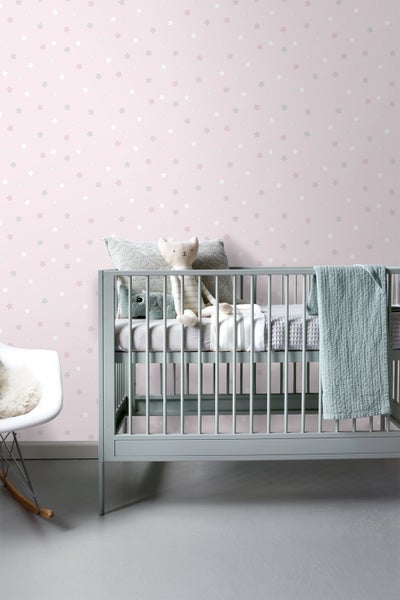 Sanders und Sanders Tapete kleine Sterne Hellrosa - 53 cm x 10 m - 640570