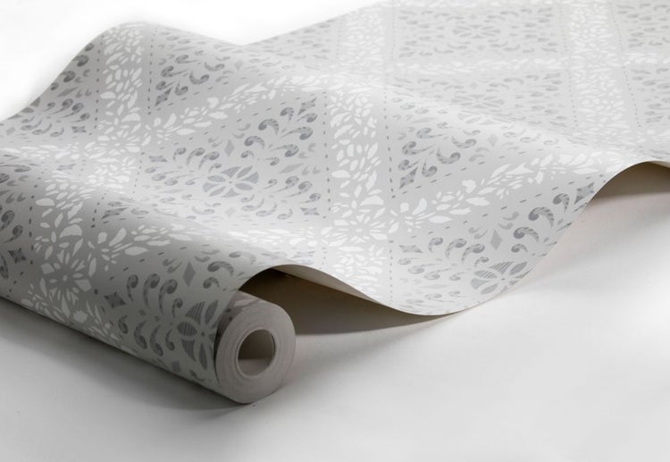 Borastapeter Tapete Fliesenmuster Grau - 53 cm x 10.05 m - 660053