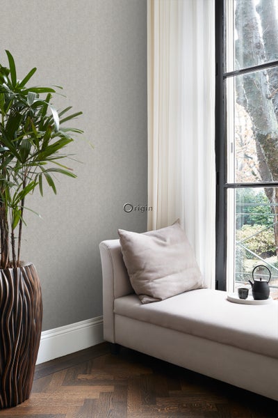 Origin Wallcoverings Tapete Fischgrätmuster Helltaupe - 53 cm x 10.05 m - 347666